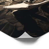 Jonge student ondergedompeld in bibliotheek: inspi poster (Hoek)