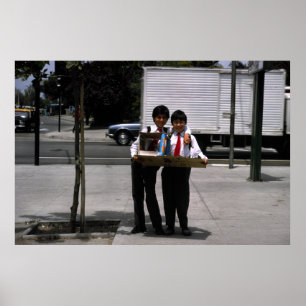 Jonge studenten, Santiago, Chili Poster