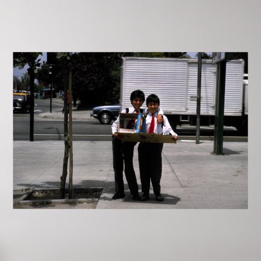 Jonge studenten, Santiago, Chili Poster (Voorkant)