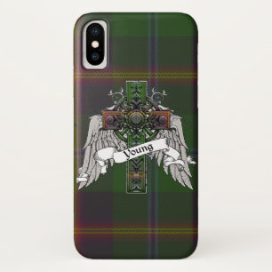 Jonge Tartan Kruis iPhone X Hoesje