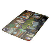 Jonge Tovenaar Fantasy Bibliotheek Boeken Draak Badmat (Gekanteld)
