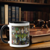 Jonge Tovenaar Fantasy Bibliotheek Boeken Draak Mok
