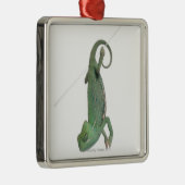 Jonge veegelkameleon, Chamaeleo calyptratus Metalen Ornament (Rechts)