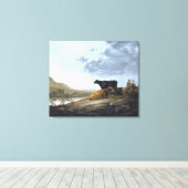 Jonge Veehoeders met Koeien Canvas Afdruk (Insitu (Houten vloer))