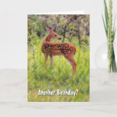 Jonge Verjaardag Funny Pun Deer Natuur Verjaardag Kaart (Voorkant)