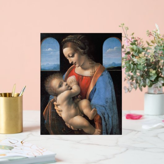 Jonge verloofde (1495) schilderij van Leonardo Vin Acryl Bord (Huwelijk)