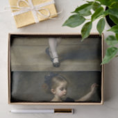 Jonge vintage balletdanseres in zwarte decoupage tissuepapier (Geschenk)