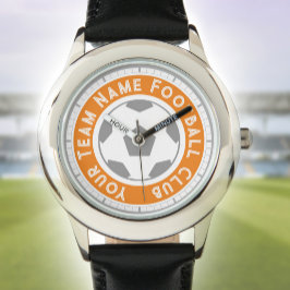 Jonge Voetbalfan of Voetbal Supporter Horloge