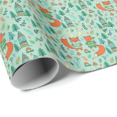 Jonge vossen: het naadloze patroon van kinderen. cadeaupapier (Rol Hoek)