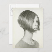 Jonge vrouw 2 briefkaart (Voorkant / Achterkant)