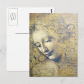 jonge vrouw 2 briefkaart (Voorkant / Achterkant)