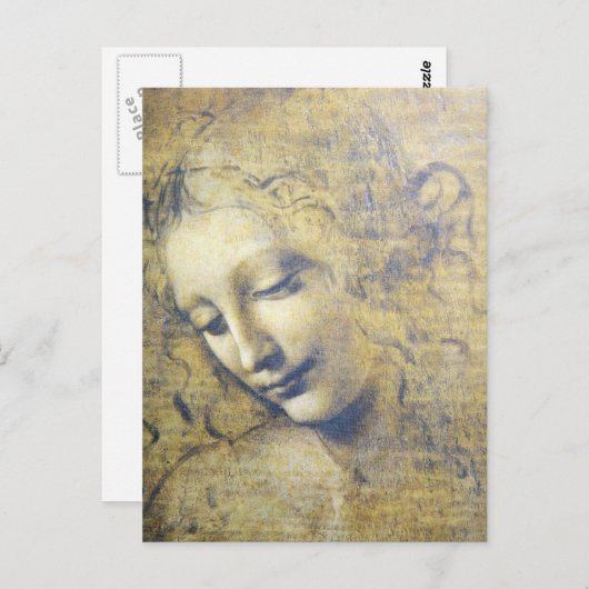 jonge vrouw 2 briefkaart (Voorkant / Achterkant)