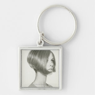 Jonge vrouw 2 sleutelhanger