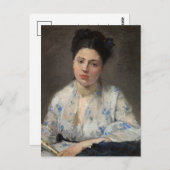 jonge vrouw | Berthe Morisot Briefkaart (Voorkant / Achterkant)