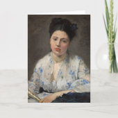 jonge vrouw | Berthe Morisot Kaart (Voorkant)