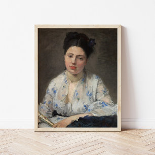 jonge vrouw   Berthe Morisot Poster