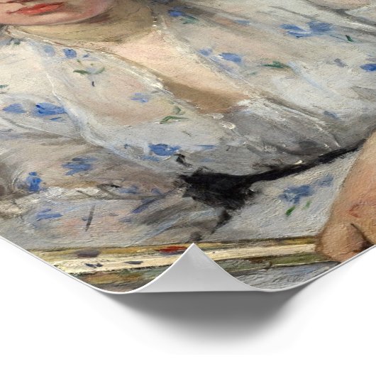 jonge vrouw | Berthe Morisot Poster (Hoek)