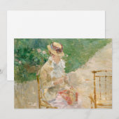 Jonge vrouw breien | Berthe Morisot (Voorkant / Achterkant)