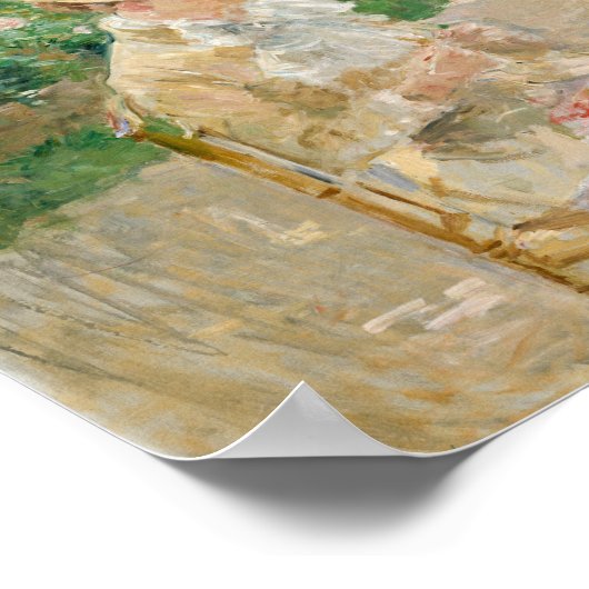 Jonge vrouw breien | Berthe Morisot Poster (Hoek)