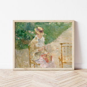 Jonge vrouw breien Berthe Morisot Poster