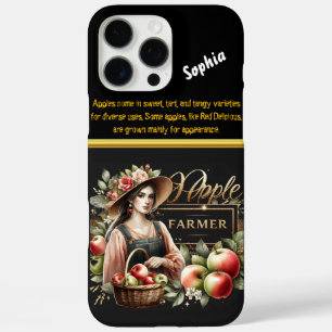 Jonge vrouw die appels verzamelt iPhone 16 pro max hoesje