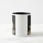 Jonge Vrouw die een Viola da Gamba speelt Mok (Midden)