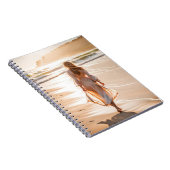 Jonge Vrouw die het Strand lopen Notitieboek (Rechterzijde)