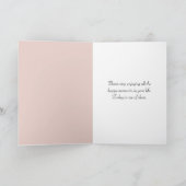 Jonge Vrouw die het Strand voor Verjaardag lopen Kaart (Binnen)