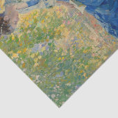 Jonge vrouw die leest in een venster tissuepapier (Detail)