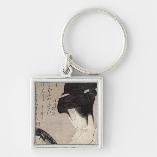 Jonge vrouw die make-up toepast, c.1795-96 sleutelhanger (Voorkant)