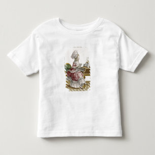 Jonge vrouw die muziek studeert op haar Harpsichor Kinder Shirts