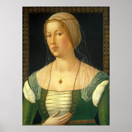 Jonge vrouw, Girolamo di Benvenuto Fijne Kunst Pos Poster