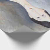 Jonge Vrouw in Blauw, Modigliani Cadeaupapier (Hoek)