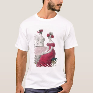Jonge vrouw in een Crepe Evening Dress met een Ela T-shirt