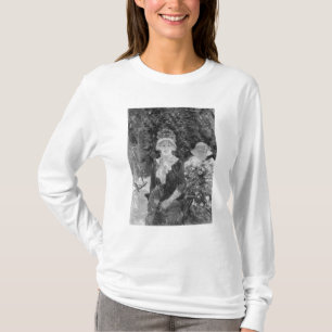 Jonge vrouw in een tuin, 1883 t-shirt