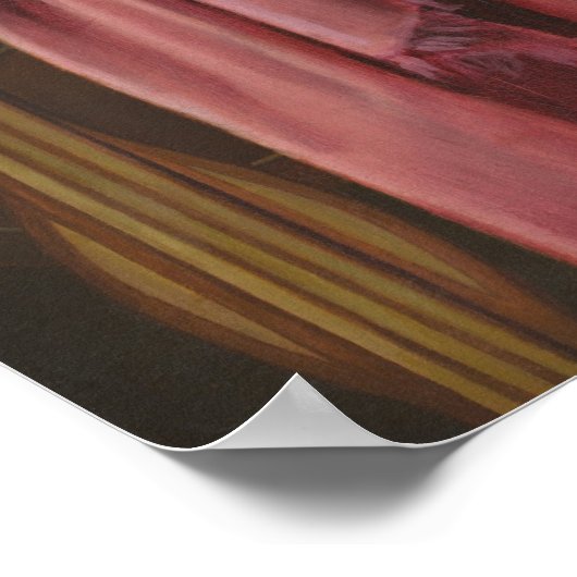 Jonge vrouw in het Wit, Jacques-Louis David Fine A Poster (Hoek)