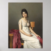 Jonge vrouw in het Wit, Jacques-Louis David Fine A Poster (Voorkant)