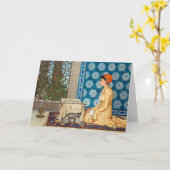 Jonge vrouw leest | Osman Hamdi Bey | Kaart (Gele Bloem)