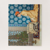 Jonge vrouw leest | Osman Hamdi Bey | Legpuzzel (Verticaal)