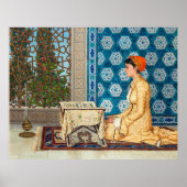 Jonge vrouw leest | Osman Hamdi Bey | Poster (Voorkant)