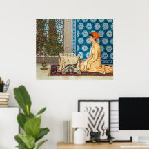 Jonge vrouw leest | Osman Hamdi Bey |