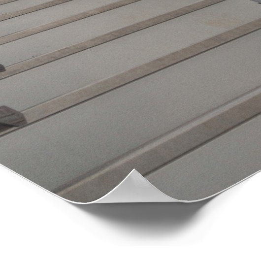 jonge vrouw loopt op stap poster (Hoek)