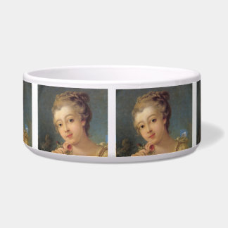 Jonge vrouw met een boeket van Francois Boucher Voerbakje