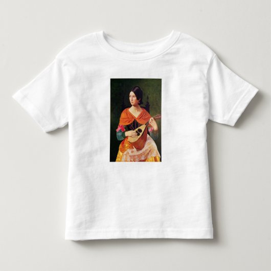 Jonge vrouw met een Mandolin, 1845-47 Kinder Shirts (Voorkant)