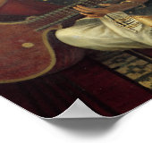 Jonge vrouw met een Veena Poster (Hoek)