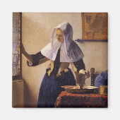 Jonge vrouw met een waterpitcher magneet (Voorkant)