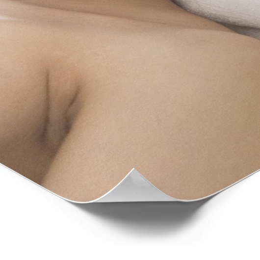 Jonge vrouw met gelaatsmassa poster (Hoek)