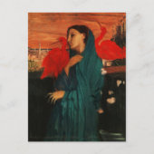 Jonge vrouw met Ibis door Edgar Degas Briefkaart (Voorkant)