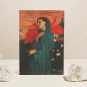 Jonge vrouw met Ibis door Edgar Degas Briefkaart