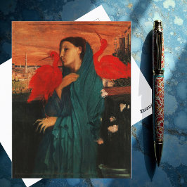 Jonge vrouw met Ibis door Edgar Degas Briefkaart